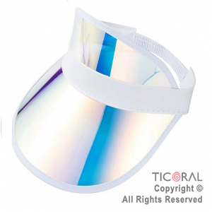 SOMBRERO VISERA COOL RETRO TORNASOL PLATA x 1